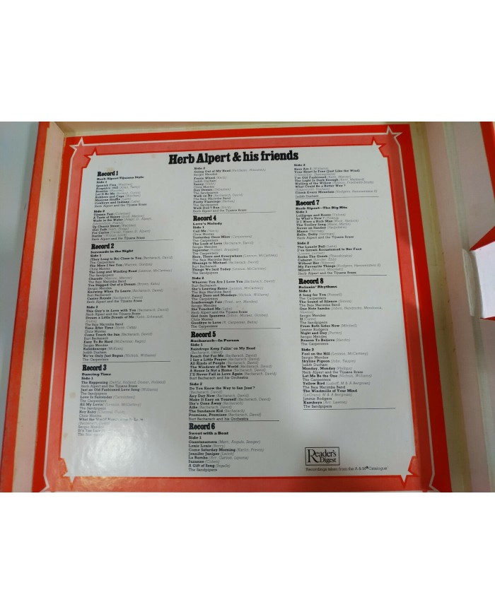 Herb Alpert & His Friends Box Collection German Ed 8 x LP 12" Vinilo VG/VG - 3T