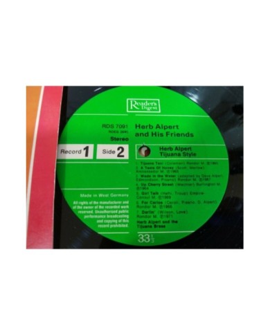 Herb Alpert & His Friends Box Collection German Ed 8 x LP 12" Vinilo VG/VG - 3T