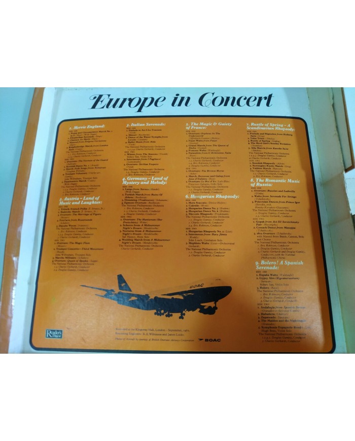 Europe in Concert Hits Collection Box 1972 Readers 7 x LP 12" Vinilo G+/VG - 3T