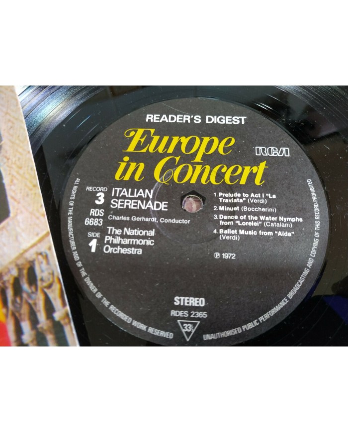 Europe in Concert Hits Collection Box 1972 Readers 7 x LP 12" Vinilo G+/VG - 3T