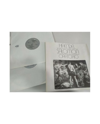 Haendel Salomon Oratorio 1977 Spain Ed Box 3 x LP + Libreto 12" Vinilo VG/VG 3T