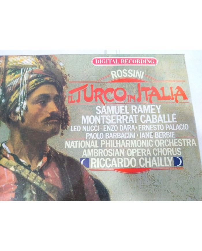 Rossini Il Turco In Italia 1982 German Box 3 x LP + Libreto 12" Vinilo VG/VG 3T