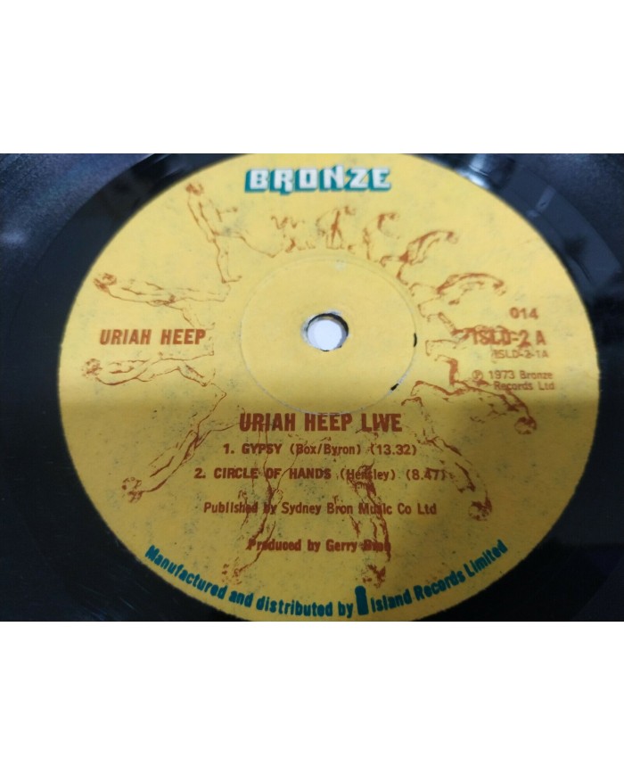 Uriah Heep Live 1973 Bronze EU Edition - 2 x LP Vinilo 12" G+/G+ - 3T