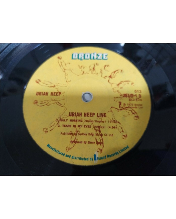 Uriah Heep Live 1973 Bronze EU Edition - 2 x LP Vinilo 12" G+/G+ - 3T