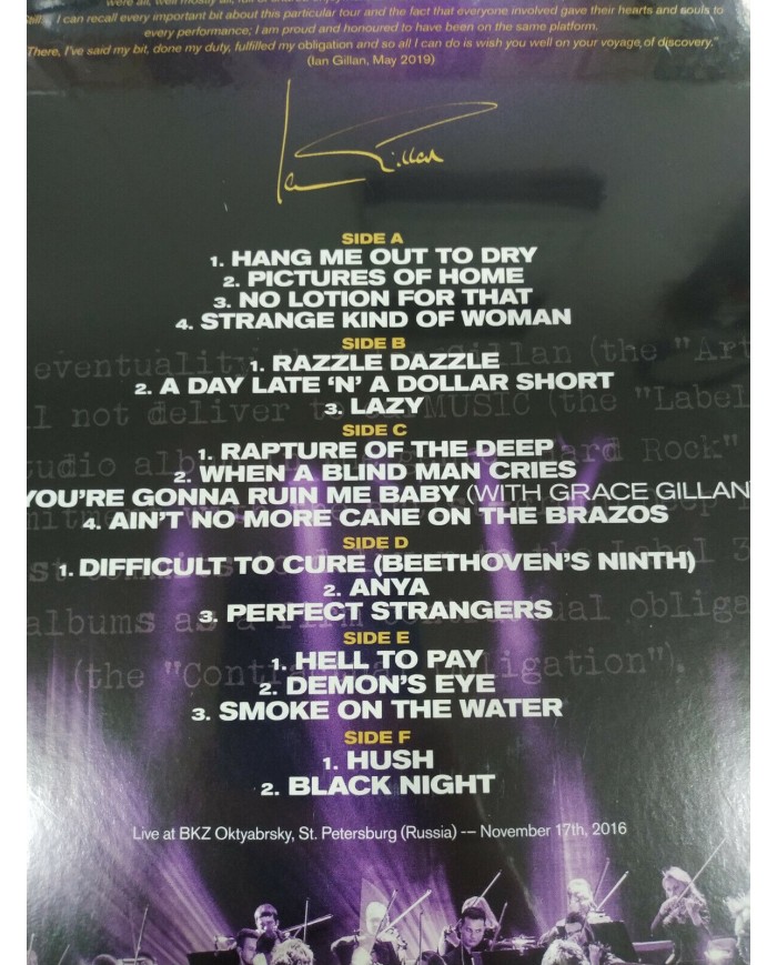 Ian Gillan Contractual Obligation Live St Petersburg 3 x LP Vinilo 12" NUEVO 3T