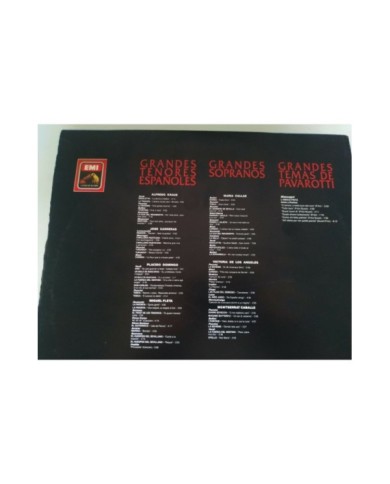 Grandes Tenores Sopranos Pavarotti Callas Caballe - 5 x LP Vinilo 12" VG/VG - 3T
