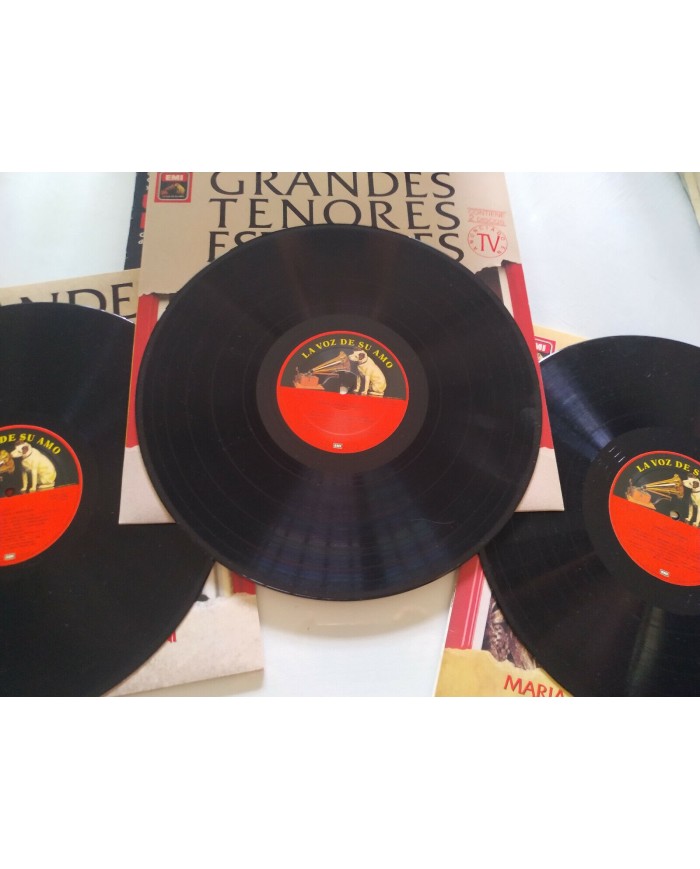 Grandes Tenores Sopranos Pavarotti Callas Caballe - 5 x LP Vinilo 12" VG/VG - 3T