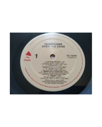 Hurricane Over the Edge 1988 Enigma Records USA Ed - LP 12" Vinilo VG/VG - 4T