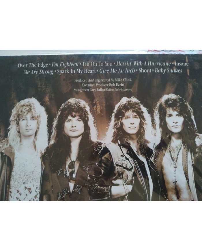 Hurricane Over the Edge 1988 Enigma Records USA Ed - LP 12" Vinilo VG/VG - 4T