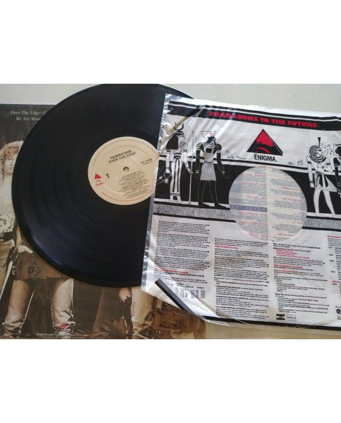 Hurricane Over the Edge 1988 Enigma Records USA Ed - LP 12" Vinilo VG/VG - 4T
