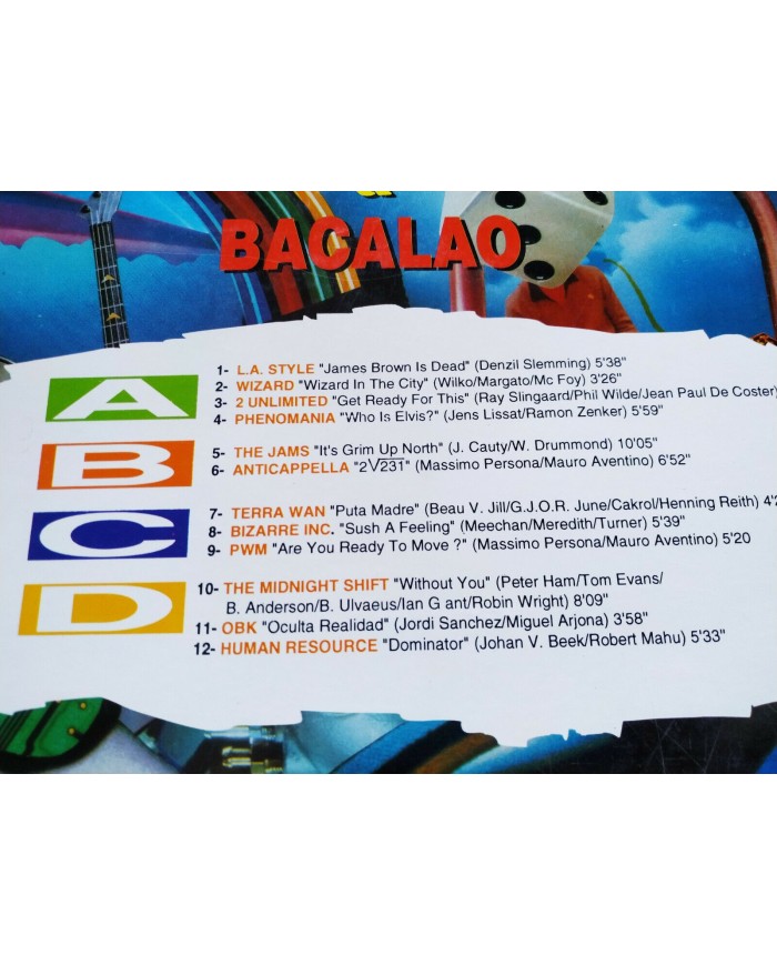 Techno + Makina & Bacalao Compilation 1992 - 2 x LP Vinilo 12" VG/VG - 3T