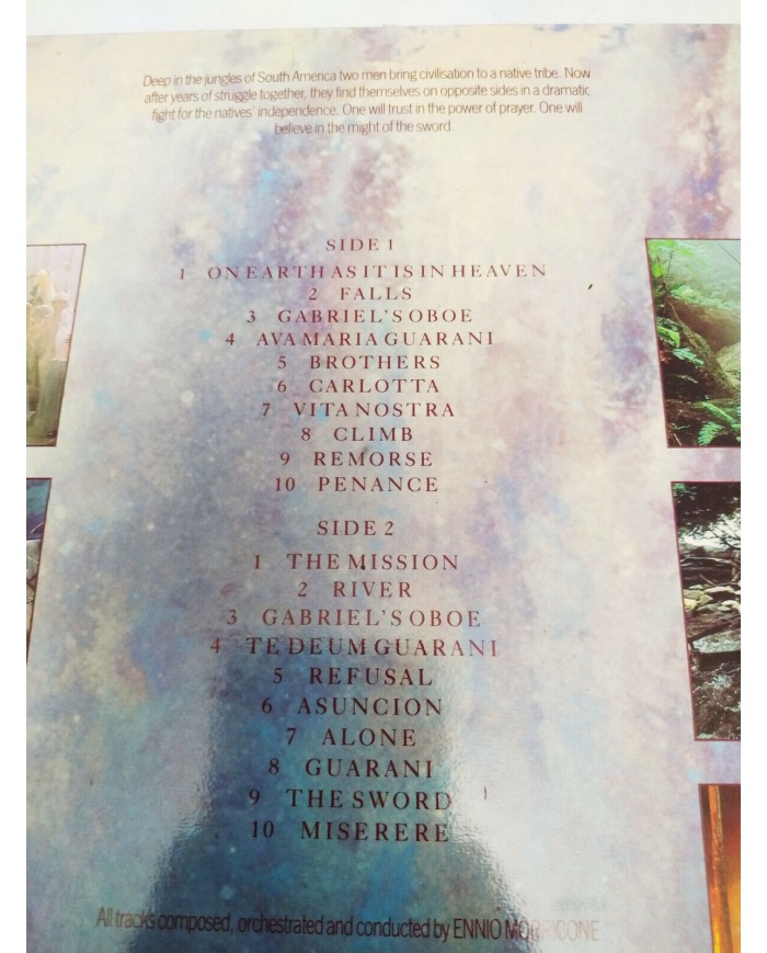 The Mission Soundtrack 1986 Virgin Ennio Morricone - LP Vinilo 12" V/VG - 3T