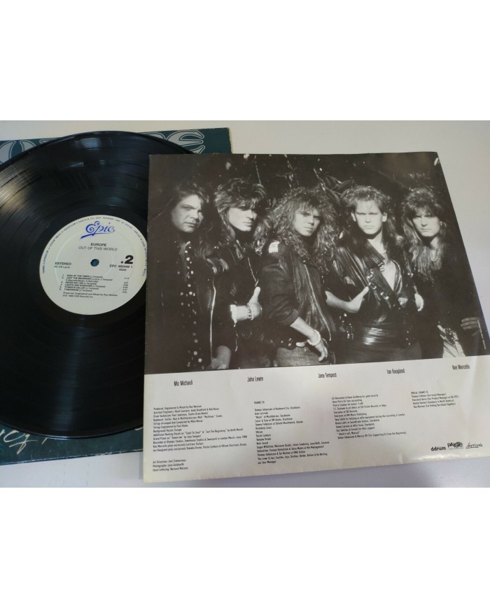 Europe Out of This World Spain Edition 1988 Epic LP Vinilo 12" VG/VG - 3T