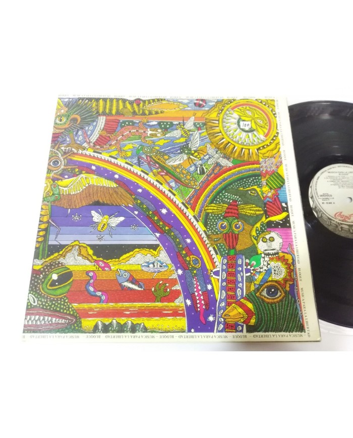 BLOQUE MUSICA PARA LA LIBERTAD LP VINILO VINYL 12" VG+/VG CHAPA GATEFOLD 1981 3T