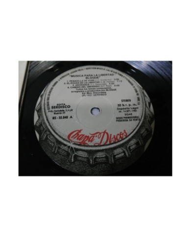 BLOQUE MUSICA PARA LA LIBERTAD LP VINILO VINYL 12" VG+/VG CHAPA GATEFOLD 1981 3T