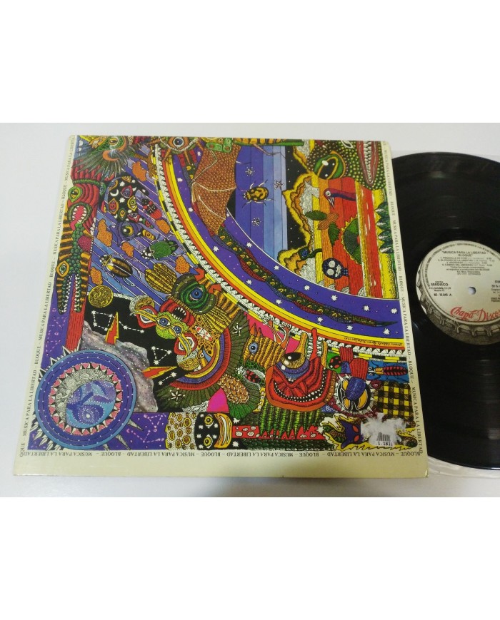 BLOQUE MUSICA PARA LA LIBERTAD LP VINILO VINYL 12" VG+/VG CHAPA GATEFOLD 1981 3T