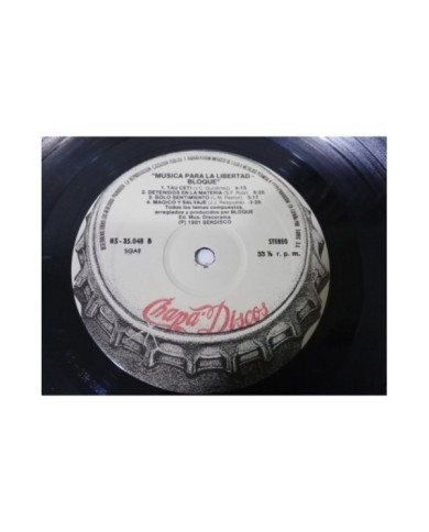BLOQUE MUSICA PARA LA LIBERTAD LP VINILO VINYL 12" VG+/VG CHAPA GATEFOLD 1981 3T