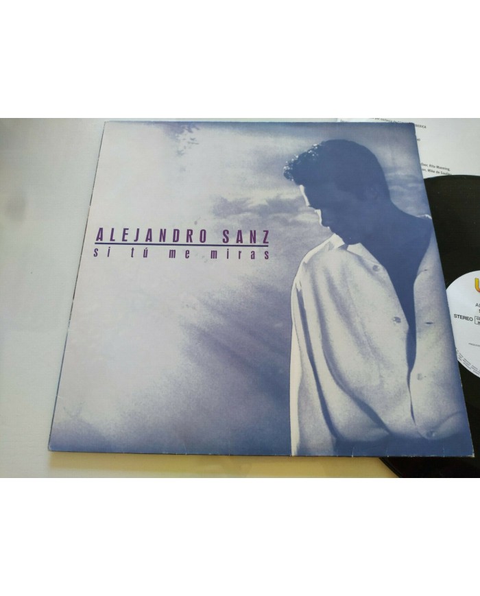 Alejandro Sanz Si Tu Me Miras First Press 1993 - LP 12" Vinilo - VG/VG - 4T