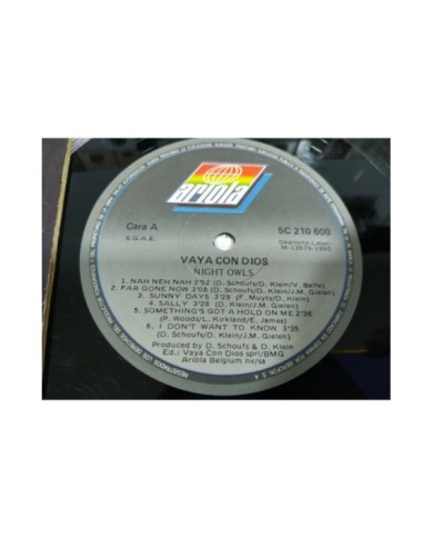 Vaya con Dios Night Owls Ariola First Press 1990 - LP Vinilo 12" VG/VG - 4T