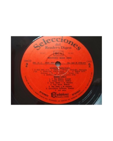 Mario Lanza Inolvidable Reader?s Digest 1977 - Caja 6 x LP 12" Vinilo VG/VG
