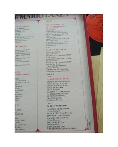 Mario Lanza Inolvidable Reader?s Digest 1977 - Caja 6 x LP 12" Vinilo VG/VG