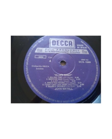 John Mayall Blues Giant DECCA 1978 Spain First Press - 2 x LP Vinilo 12" VG/VG