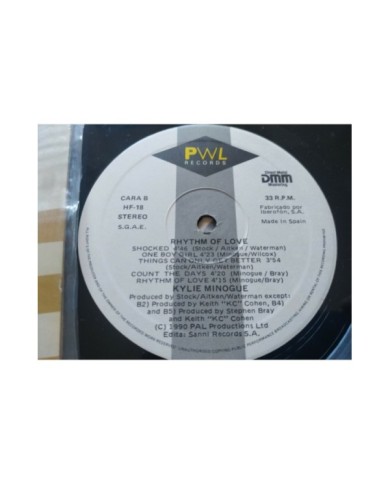 Kylie Minogue Rhythm Of Love PWL 1990 Spain First Press - LP Vinilo 12" VG/VG Am
