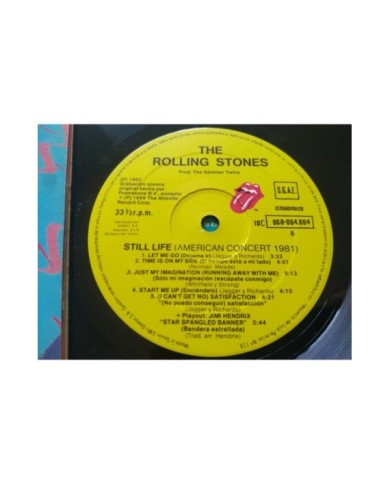 The Rolling Stones Still Life American Concert 1981 EMI - LP Vinilo 12" VG/VG