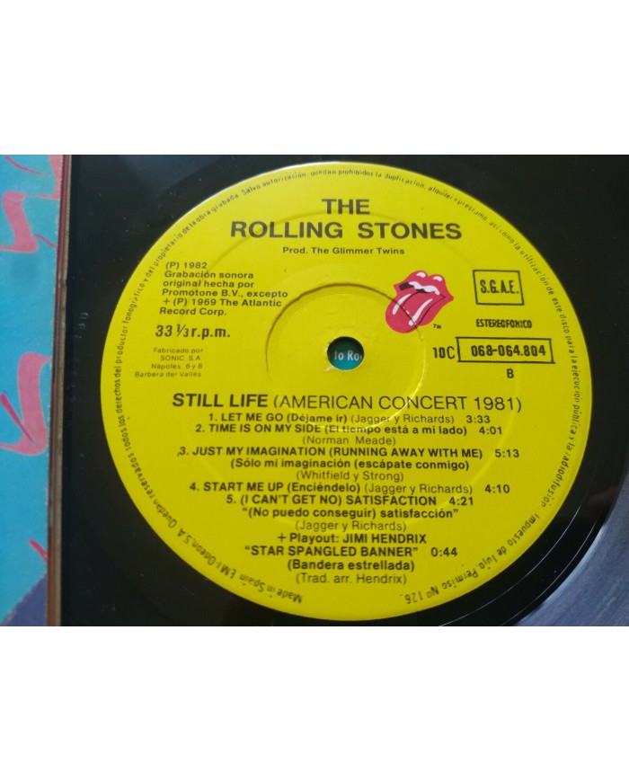 The Rolling Stones Still Life American Concert 1981 EMI - LP Vinilo 12" VG/VG