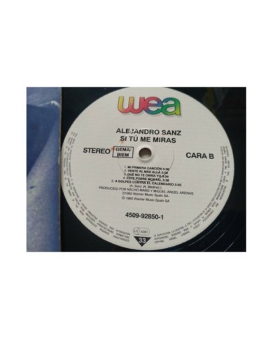 Alejandro Sanz Si Tu Me Miras WEA 1983 Primera Edicion LP Vinilo 12" VG/VG - 3T