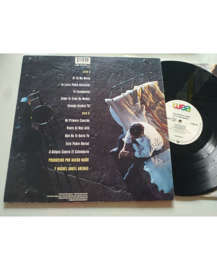 Alejandro Sanz Si Tu Me Miras WEA 1983 Primera Edicion LP Vinilo 12" VG/VG - 3T