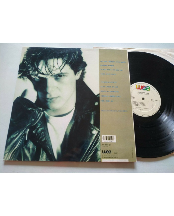 Alejandro Sanz Viviendo Deprisa Edic Espa?a 1991 - LP 12" Vinilo - VG/VG - 4T