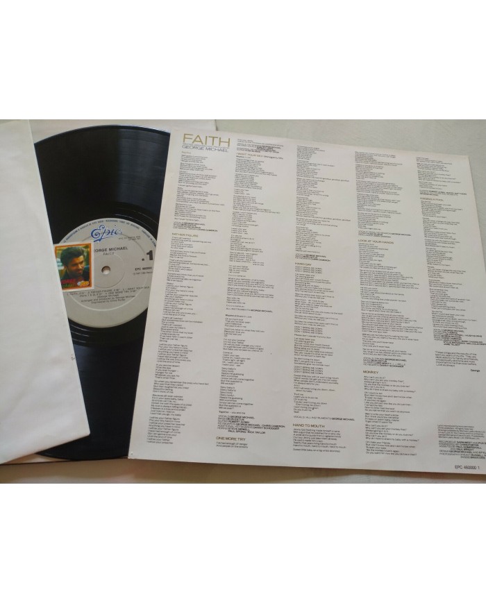 George Michael Faith Epic Spain First Press 1987 - LP Vinilo 12" VG/VG