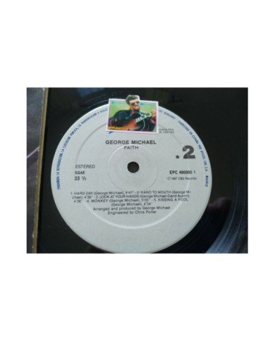 George Michael Faith Epic Spain First Press 1987 - LP Vinilo 12" VG/VG