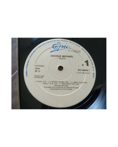 George Michael Faith Epic Primera Edicion Espa?a 1987 - LP Vinilo 12" VG/VG 3T