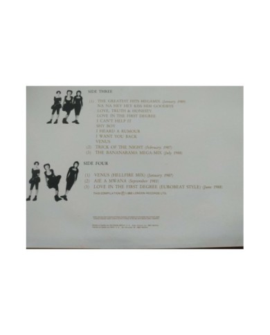 Bananarama The Greatest Hits Collection 1989 London - 2 x LP 12" Vinilo - VG/VG