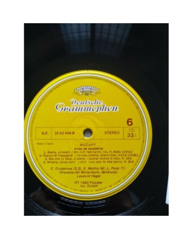 Mozart The Concert Arias Deutsche 1983 Box 5 x LP + Libreto 12" Vinilo VG/VG