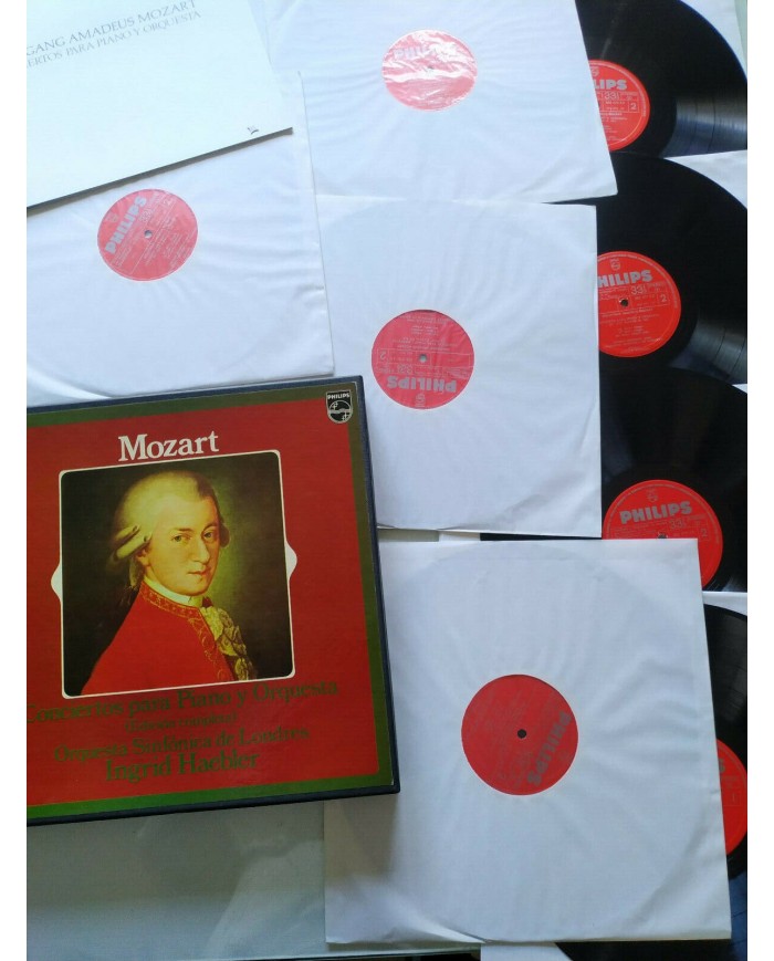 Mozart Conciertos Para Piano y Orquesta Box 12 x LP + Libreto 12" Vinilo VG/VG