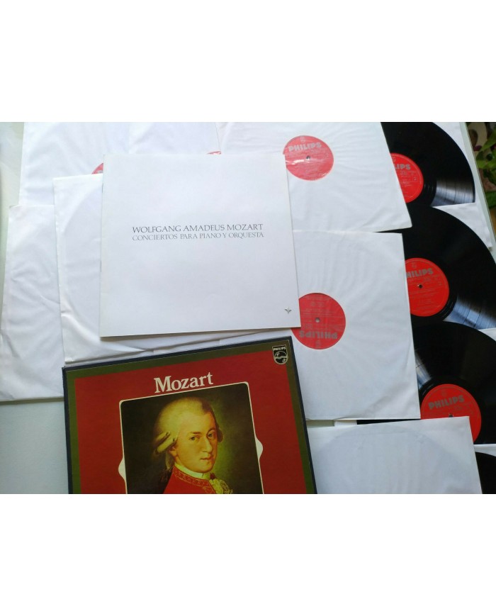 Mozart Conciertos Para Piano y Orquesta Box 12 x LP + Libreto 12" Vinilo VG/VG