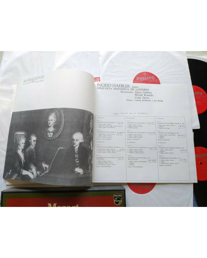Mozart Conciertos Para Piano y Orquesta Box 12 x LP + Libreto 12" Vinilo VG/VG