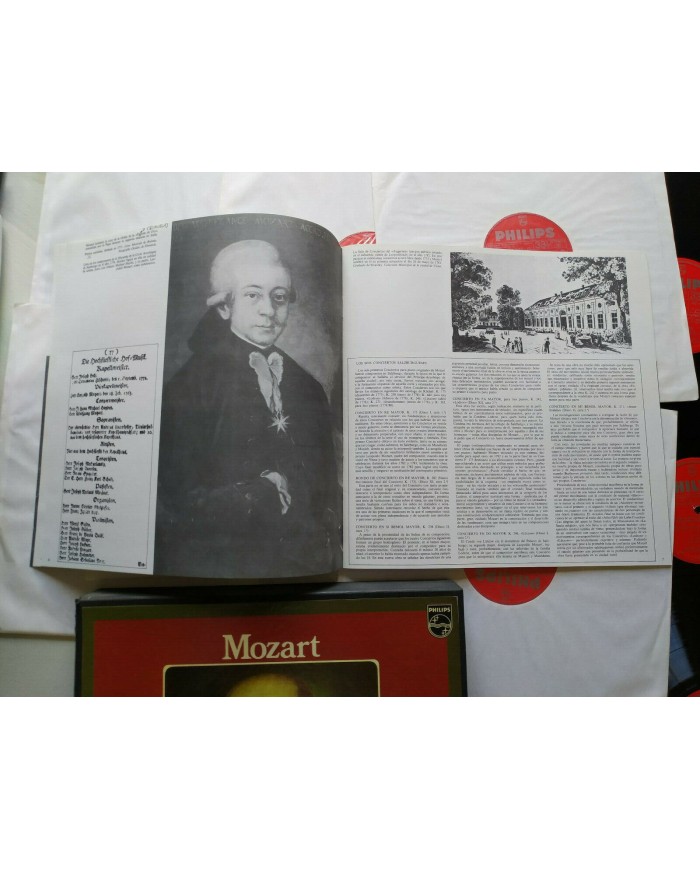 Mozart Conciertos Para Piano y Orquesta Box 12 x LP + Libreto 12" Vinilo VG/VG