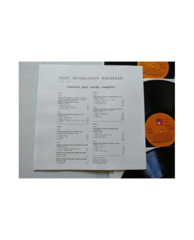 Mendelssohn Cuartetos Para Cuerda BASF 1974 Box 4x LP + Libreto 12" Vinilo VG/VG