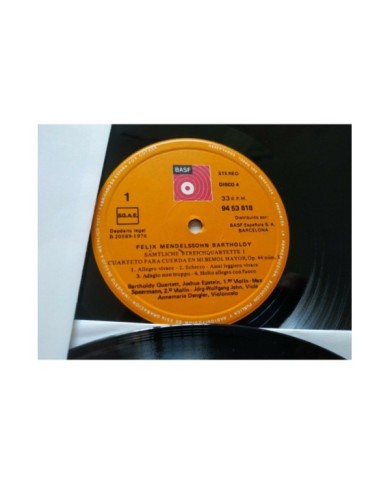 Mendelssohn Cuartetos Para Cuerda BASF 1974 Box 4x LP + Libreto 12" Vinilo VG/VG