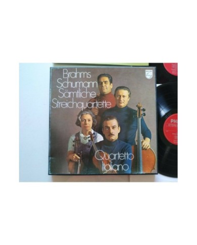 Quartetto Italiano Brahms Schumann 1971 Box 3 x LP + Libreto 12" Vinilo VG/VG