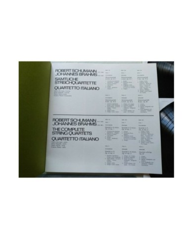 Quartetto Italiano Brahms Schumann 1971 Box 3 x LP + Libreto 12" Vinilo VG/VG