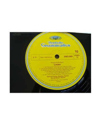 Franz Schubert Lieder Gerald Moore 1970 Box 6 x LP + Libreto 12" Vinilo VG/VG