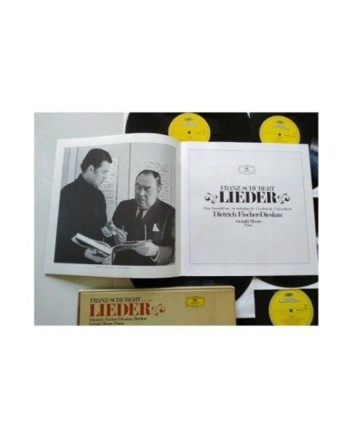 Franz Schubert Lieder Gerald Moore 1970 Box 6 x LP + Libreto 12" Vinilo VG/VG