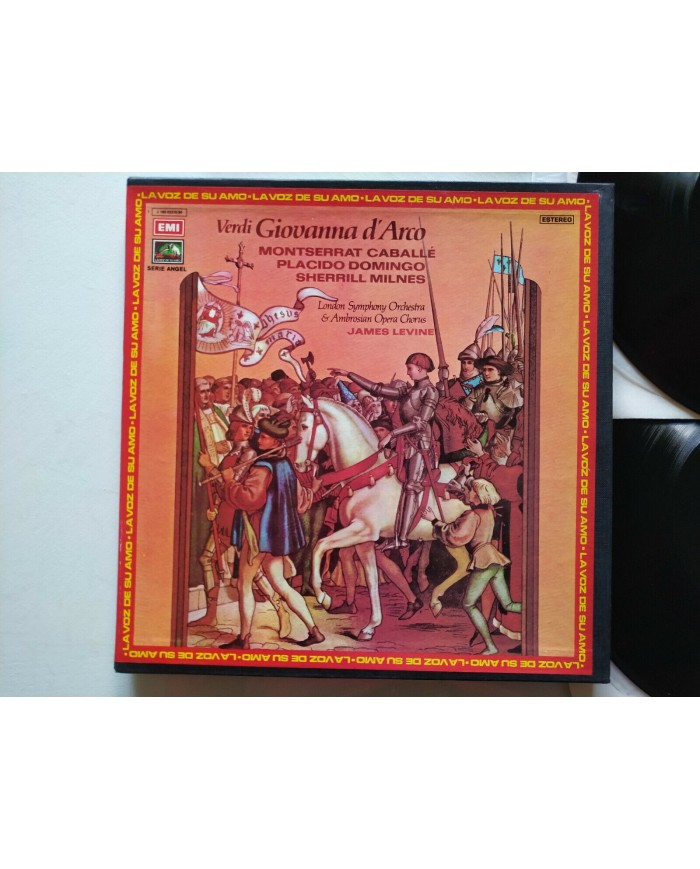 Verdi Giovanna D?Arco Caballe Domingo EMI 1973 Box 3 x LP 12" Vinilo VG/VG