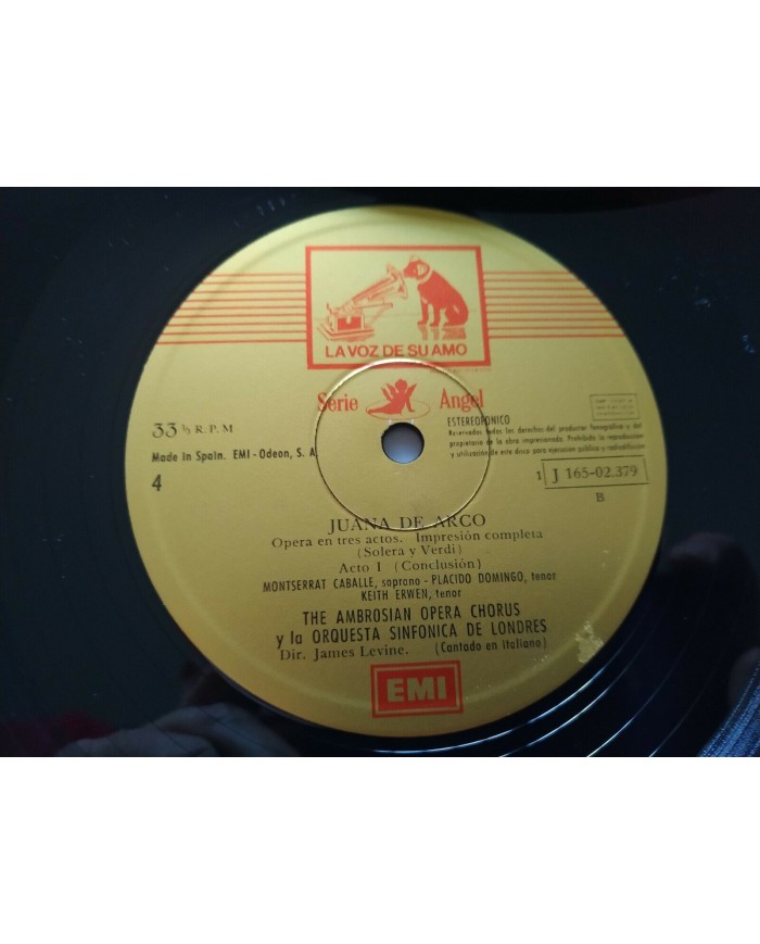 Verdi Giovanna D?Arco Caballe Domingo EMI 1973 Box 3 x LP 12" Vinilo VG/VG
