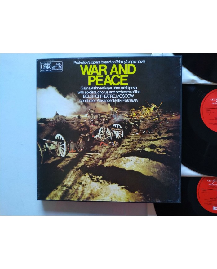Prokofiev War And Peace Pashayev EMI 1961 Box 4 x LP + Libreto 12" Vinilo VG/VG